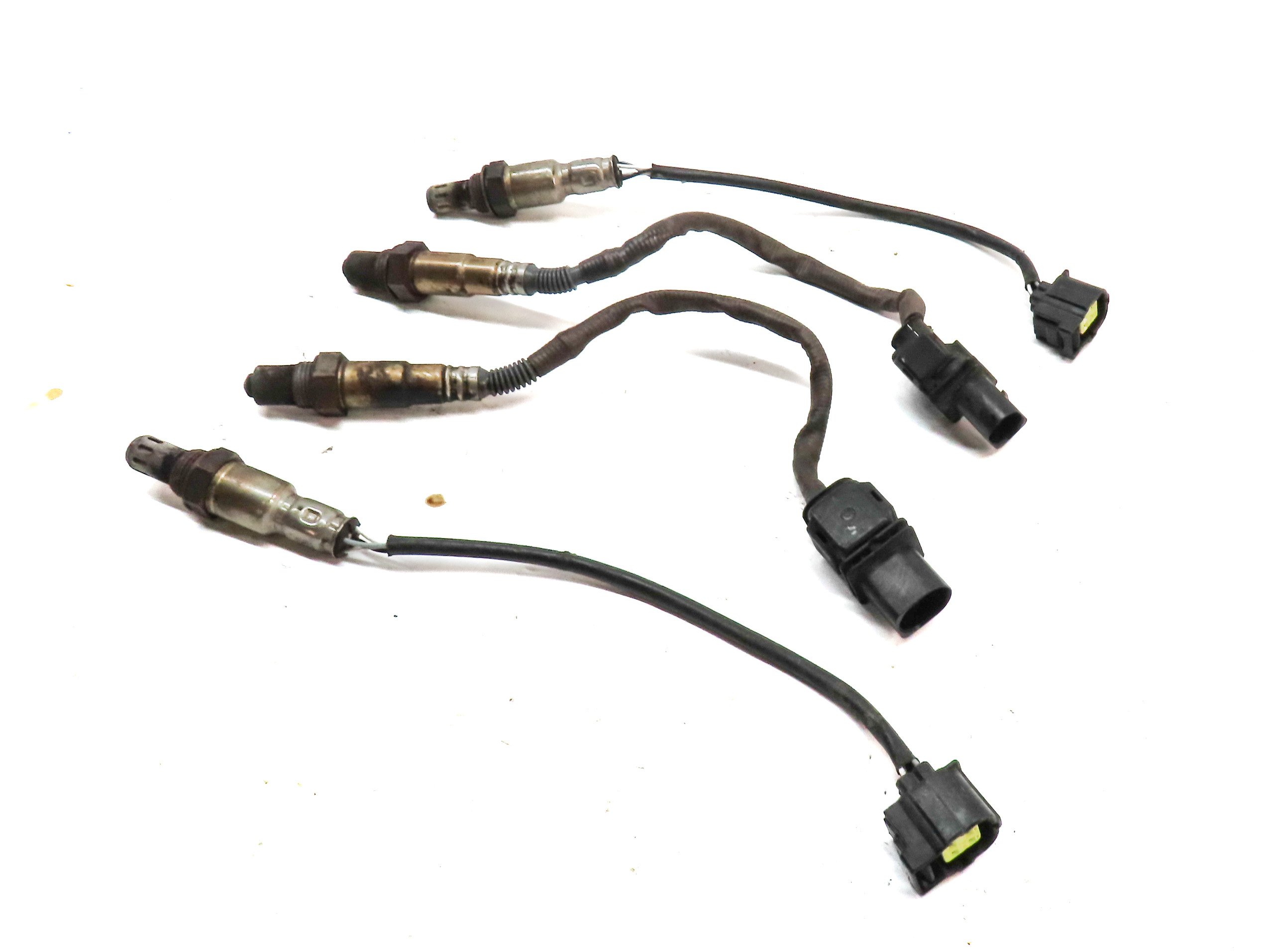 2014 MERCEDES GL450 (X166) 4.6L ENGINE PRE POST CAT O2 OXYGEN SENSOR SET-4 — exact item pictured